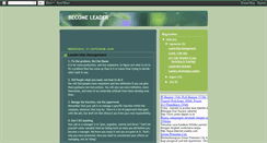 Desktop Screenshot of become-leader.blogspot.com