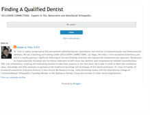 Tablet Screenshot of occlusionconnectionsfindingadentist.blogspot.com