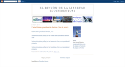 Desktop Screenshot of elrincondelalibertaddocumentos.blogspot.com