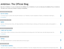 Tablet Screenshot of ambition-game.blogspot.com