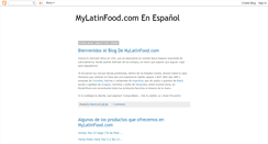 Desktop Screenshot of mylatinfood-esp.blogspot.com