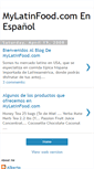 Mobile Screenshot of mylatinfood-esp.blogspot.com