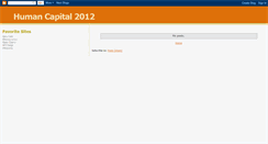 Desktop Screenshot of 2012humancapital.blogspot.com