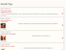 Tablet Screenshot of dailyhealth-tips.blogspot.com