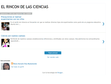 Tablet Screenshot of elsitiodelapedagogiainfantil-ciencias.blogspot.com