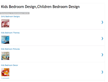 Tablet Screenshot of kidsbedroomdesign.blogspot.com