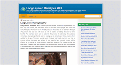Desktop Screenshot of longlayeredhairstyles2012.blogspot.com