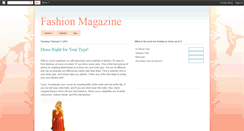 Desktop Screenshot of fmhsfashionmagazine.blogspot.com