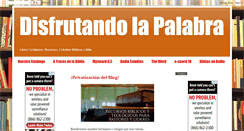 Desktop Screenshot of disfrutandolapalabra.blogspot.com