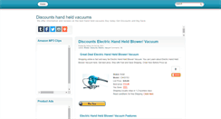 Desktop Screenshot of discountshandheldvacuums.blogspot.com