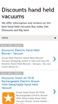 Mobile Screenshot of discountshandheldvacuums.blogspot.com