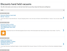 Tablet Screenshot of discountshandheldvacuums.blogspot.com