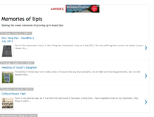 Tablet Screenshot of memories-of-lipis.blogspot.com