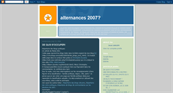 Desktop Screenshot of alternances2007.blogspot.com