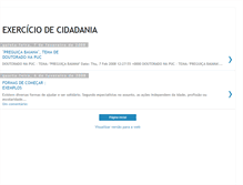 Tablet Screenshot of exerciciodecidadania.blogspot.com