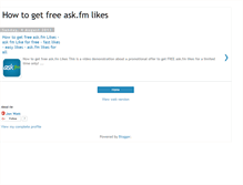 Tablet Screenshot of freeaskfmlikes.blogspot.com