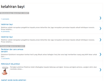 Tablet Screenshot of kelahiranbayi.blogspot.com