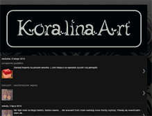 Tablet Screenshot of koralinaart.blogspot.com