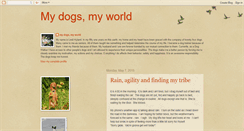 Desktop Screenshot of mydogsmyworld.blogspot.com