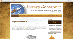 Desktop Screenshot of jovenesgeografos.blogspot.com