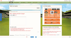 Desktop Screenshot of latestcricketmatches.blogspot.com