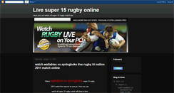 Desktop Screenshot of livesuper15rugbyonline.blogspot.com