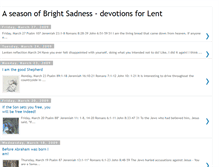 Tablet Screenshot of brightsadnessdevotions.blogspot.com