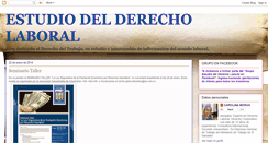 Desktop Screenshot of estudiodelderecholaboral.blogspot.com