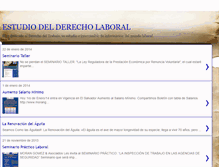 Tablet Screenshot of estudiodelderecholaboral.blogspot.com