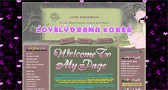 Desktop Screenshot of lovelydramakorea.blogspot.com