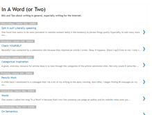Tablet Screenshot of inawordortwo.blogspot.com