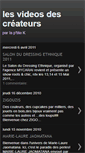 Mobile Screenshot of lesvideosdescreateurs.blogspot.com