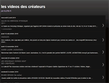 Tablet Screenshot of lesvideosdescreateurs.blogspot.com