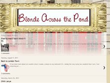 Tablet Screenshot of blondeacrossthepond.blogspot.com