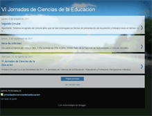 Tablet Screenshot of jornadasdecienciasdelaeducacion.blogspot.com