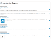 Tablet Screenshot of elcaminodelcoyote.blogspot.com