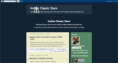 Desktop Screenshot of indianclassicstars.blogspot.com