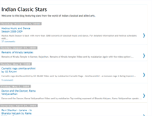 Tablet Screenshot of indianclassicstars.blogspot.com