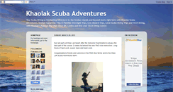 Desktop Screenshot of khaolakscubasadventures.blogspot.com