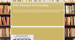 Desktop Screenshot of msc-entrance-coaching.blogspot.com