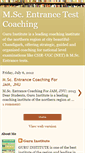 Mobile Screenshot of msc-entrance-coaching.blogspot.com