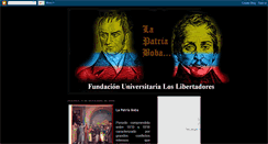 Desktop Screenshot of la-patria-boba.blogspot.com