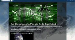 Desktop Screenshot of lacienciaeslapoesiadelarealidad.blogspot.com