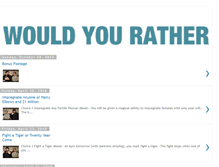 Tablet Screenshot of orwouldyourather.blogspot.com