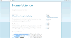 Desktop Screenshot of homescienceblog.blogspot.com