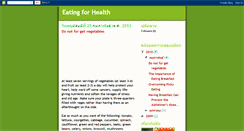 Desktop Screenshot of eatingforhealthy.blogspot.com