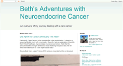 Desktop Screenshot of bethsadventureswithcancer.blogspot.com