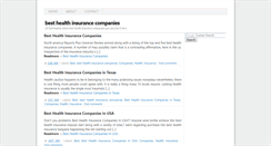 Desktop Screenshot of besthealthinsurance-companies.blogspot.com