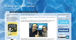 Desktop Screenshot of elblogqueteharapensar.blogspot.com