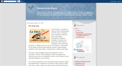 Desktop Screenshot of democracia-ahora.blogspot.com